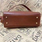 Loewe Handbag Shoulder Anagram Leather Brown Travel — view 5