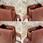 Loewe Handbag Shoulder Anagram Leather Brown Travel — view 6