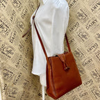 Loewe Handbag Shoulder Anagram Leather Brown Travel — view 3