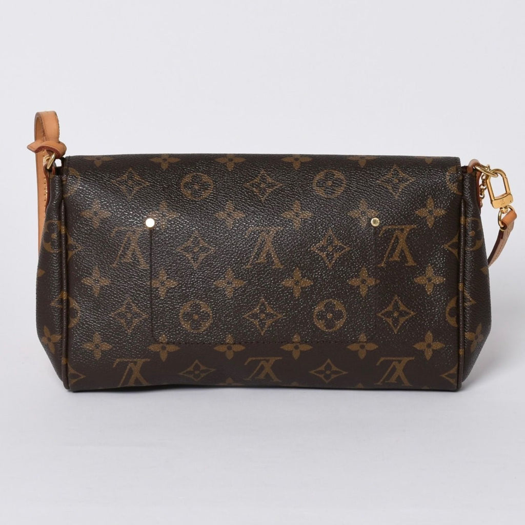 Louis Vuitton Monogram Favorite MM Shoulder Bag Brown Gold — view 2