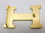 Hermes Constant Buckle Only Gold Color Logo 1 Hole Belt — view 2