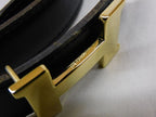 Hermes Mini Constance Belt Buckle 72 cm Reversible Black Brown Gold — view 3