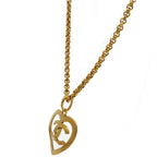 Chanel CC Logo Necklace Brass — view 3