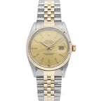 Rolex Datejust Watch Antique 18k Yellow Gold SS Chien Pankara Polished — view 2