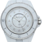 Chanel Watch 33 mm Diamond Box Ceramic White Polished