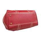Louis Vuitton Carryall Boston Bag Leather Red — view 6