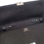 Hermes Click 16 Shoulder Bag Chevre Black Silver — view 9