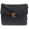Hermes Click 16 Shoulder Bag Chevre Black Silver