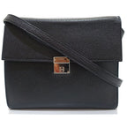 Hermes Click 16 Shoulder Bag Chevre Black Silver