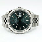 Rolex Datejust 41 mm SS Mint Green Dial Jubilee Automatic Winding Watch — view 3