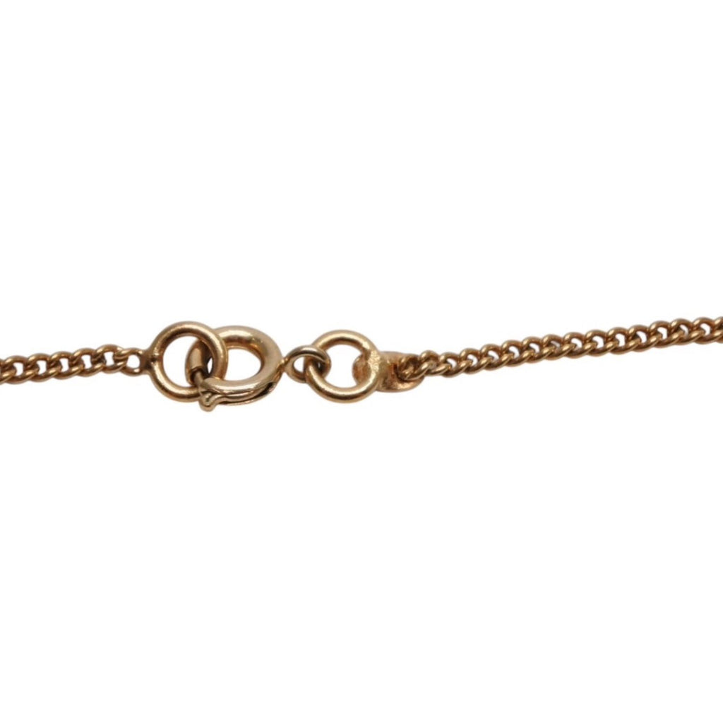 Chanel Necklace Double Sided CC Logo Brown Marble GD CC — view 7