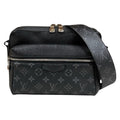 Louis Vuitton Outdoor Messenger PM Taigarama Shoulder Bag Taiga Leather Black