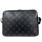 Louis Vuitton Outdoor Messenger PM Taigarama Shoulder Bag Taiga Leather Black — view 3