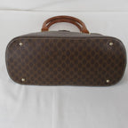 Celine Macadam Strap Handbag Leather Brown — view 5