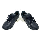 Chanel CC Logo Sneakers 37.5 Navy White Leather — view 3