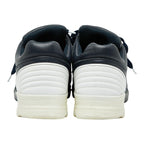 Chanel CC Logo Sneakers 37.5 Navy White Leather — view 5