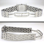 Hermes Watch Square White Guilloche Dial SS Quartz Analog Box and Paper — view 3