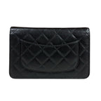 Chanel Quilted Shoulder Bag Caviar Leather Black — view 3