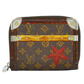 Louis Vuitton LV Zippy Coin Purse Transformed Trunk Time Monogram Case Brown