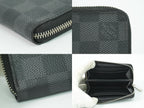 Louis Vuitton LV Zippy Coin Purse Damier Graphite Case Black Gray — view 8