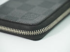 Louis Vuitton LV Zippy Coin Purse Damier Graphite Case Black Gray — view 7