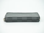 Louis Vuitton LV Zippy Coin Purse Damier Graphite Case Black Gray — view 3