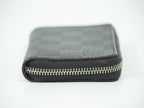 Louis Vuitton LV Zippy Coin Purse Damier Graphite Case Black Gray — view 4