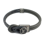 Louis Vuitton Heaven Bracelet le Puit Monogram Eclipse Canvas Silver