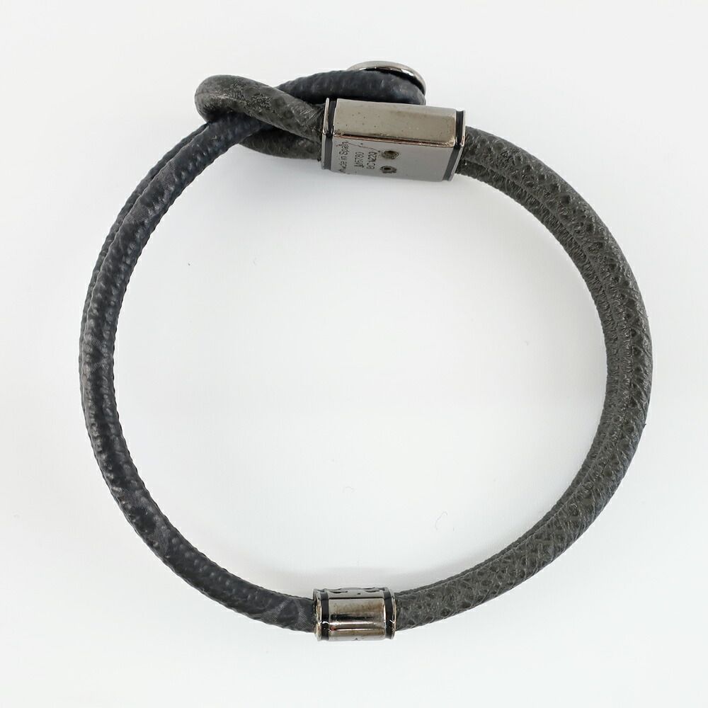 Louis Vuitton Heaven Bracelet le Puit Monogram Eclipse Canvas Silver — view 5
