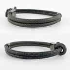 Louis Vuitton Heaven Bracelet le Puit Monogram Eclipse Canvas Silver — view 3