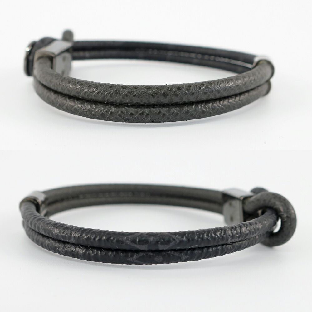 Louis Vuitton Heaven Bracelet le Puit Monogram Eclipse Canvas Silver — view 3