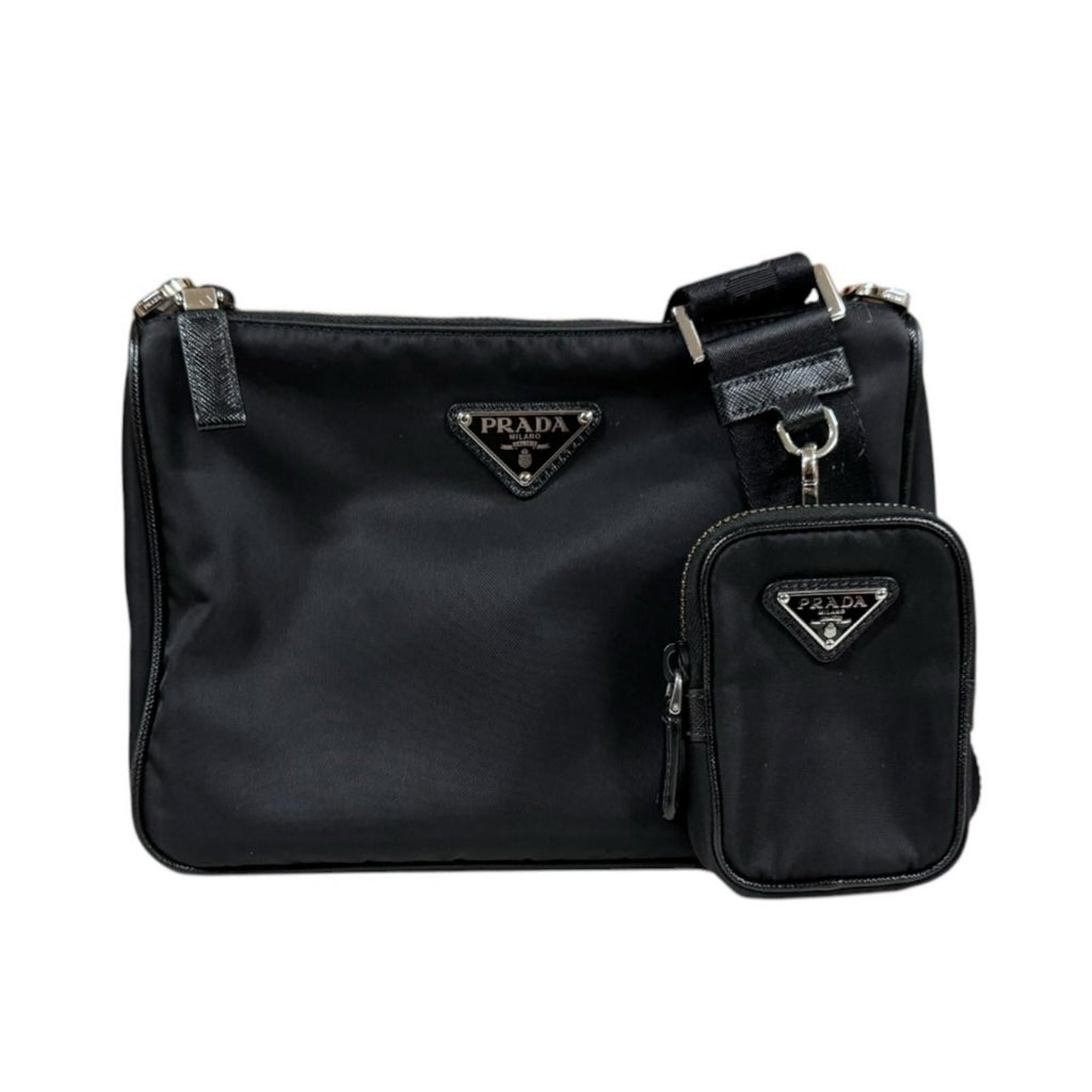 Prada Shoulder Bag Re-Nylon Black