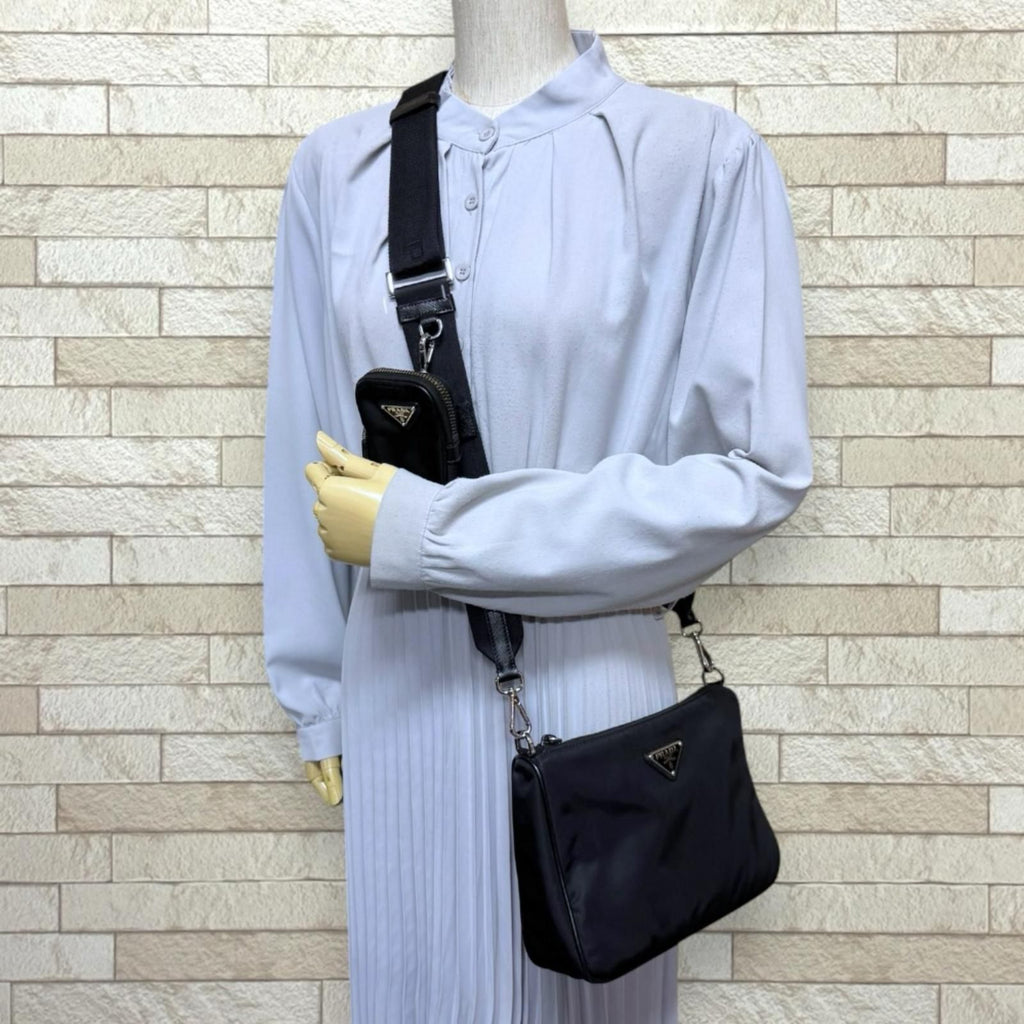 Prada Shoulder Bag Re-Nylon Black — view 2