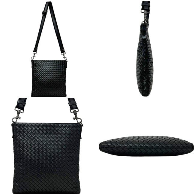 Bottega Veneta Shoulder Bag Black Intrecciato — view 2