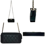 Chanel Shoulder Wallet Black Boy — view 2