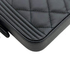 Chanel Shoulder Wallet Black Boy — view 7