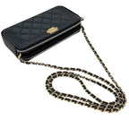 Chanel Shoulder Wallet Black Boy — view 4
