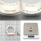 Bottega Veneta Enamel Bolt Ring Pink Color Sterling Silver Box
