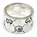 Gucci 925 Ghost Ring Wide Silver