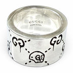 Gucci 925 Ghost Ring Wide Silver