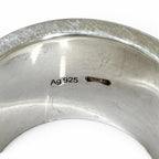 Gucci 925 Ghost Ring Wide Silver