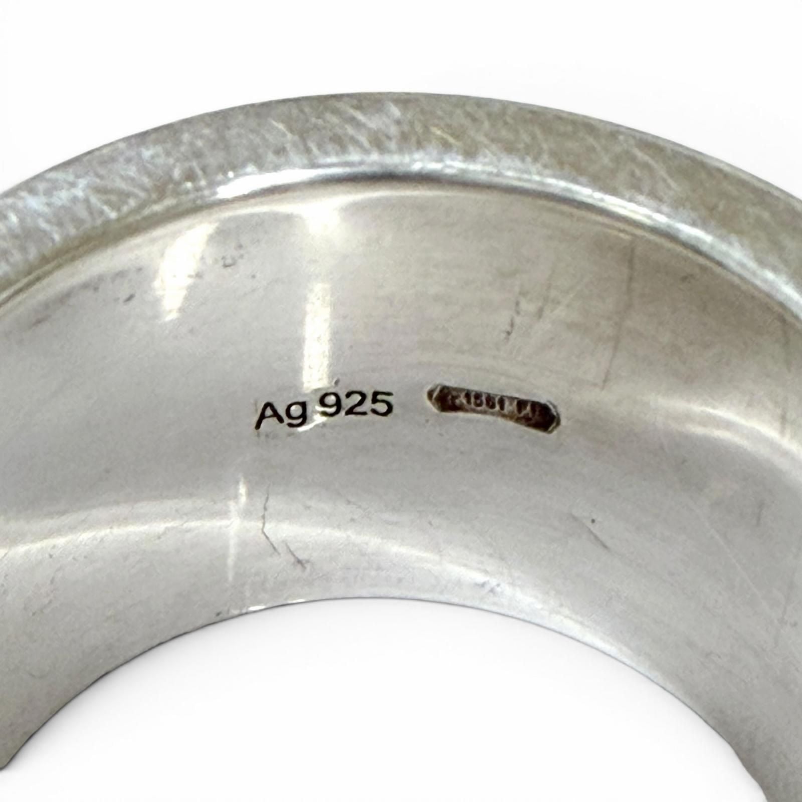 Gucci 925 Ghost Ring Wide Silver