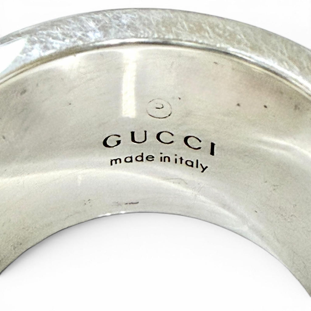 Gucci 925 Ghost Ring Wide Silver