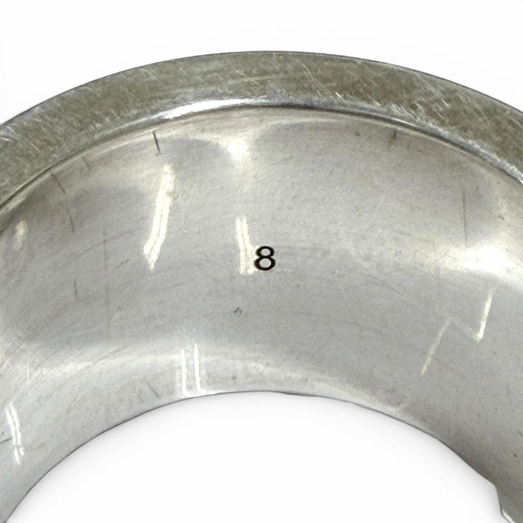 Gucci 925 Ghost Ring Wide Silver