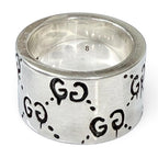 Gucci 925 Ghost Ring Wide Silver