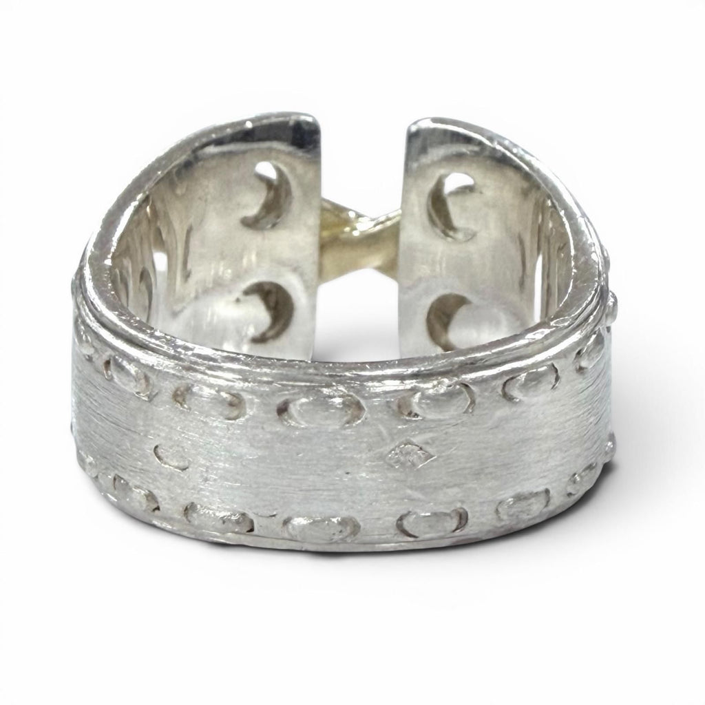Hermes Vintage Mexico Ring 925 Combination Silver Gold