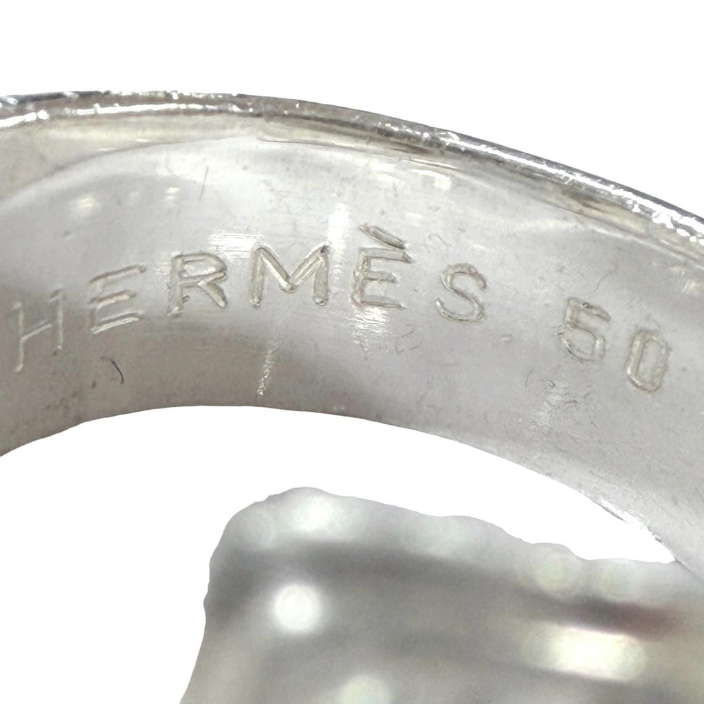 Hermes Vintage Mexico Ring 925 Combination Silver Gold