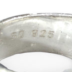 Hermes Vintage Mexico Ring 925 Combination Silver Gold