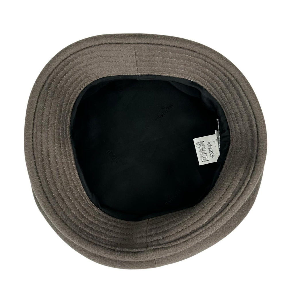 Hermes Cashmere Stitch Crochet Hat Bucket Hat Brown 56 — view 6