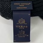 Louis Vuitton Wool Neo Petit Damier Gloves Black — view 7